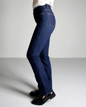 Violet straight jeans til dame i Evening Blue