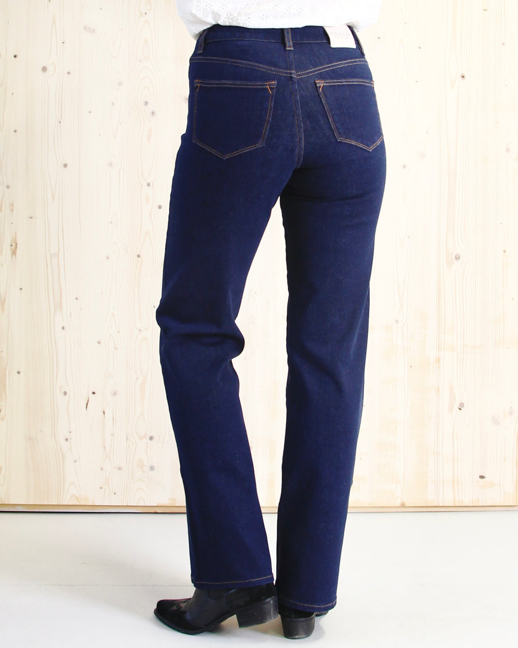 Stella wide leg jeans til dame i Evening Blue